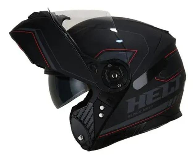 Capacete HELT ARTICULADO COM ÓCULOS ESCURO