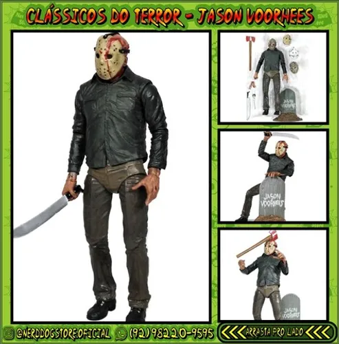 Jason Voorhees- Action Figure - NerdDog Store Sexta Feira 13, Slasher Freddy Chucky