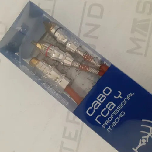 Cabo y. Blindado.2rca macho X 1rca femea. Novo .