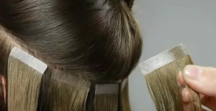 Fita dupla face alta aderência para mega hair cabelo peruca 2,7 metros