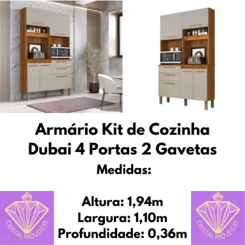 Armário Kit de Cozinha Dubai (LD)