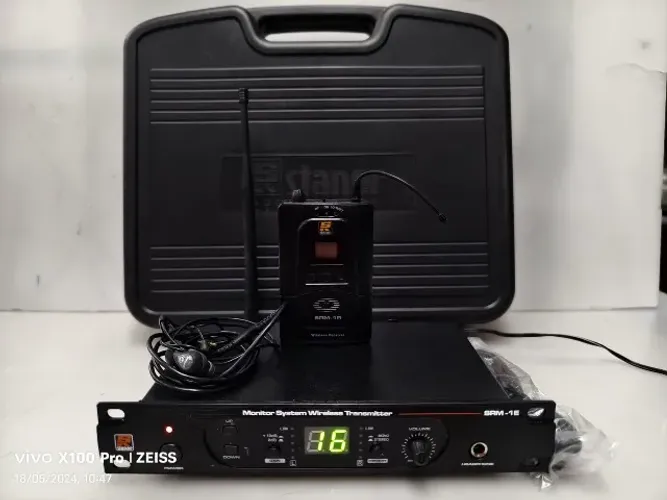Monitor Sem Fio Ear Staner Srm-1e + Fone Shure Ótimo!!