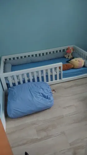 Cama de solteiro montessoriana cor branca