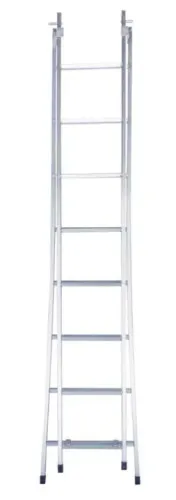 Escada extensiva 9 degraus Material Metalon Altura 2,78m × 4,90m Marca ALG