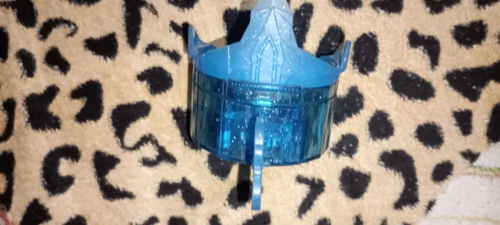 Porta jóias Frozen Disney infantil azul brilhoso 