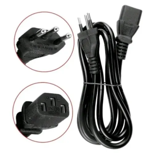 Cabo de força tvs, computador e fontes.