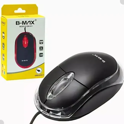 Mouse com Fio Usb B Max BM 611 Barato Para Notebook e Computador Desktop