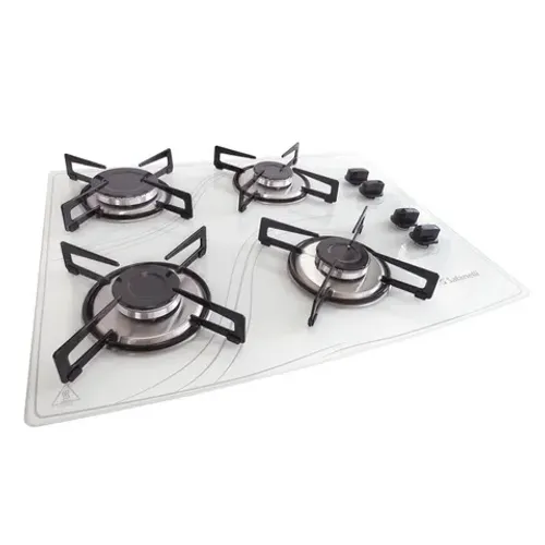 Fogão Cooktop 4 Bocas Branco