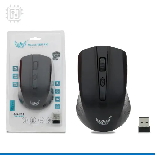 Mouse Sem Fio Wireless Usb Altomex 4 Botões