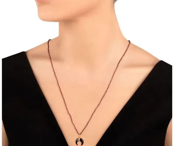 colar em rodolita com fecho em ouro amarelo 18k - 65 cm monte carlo
