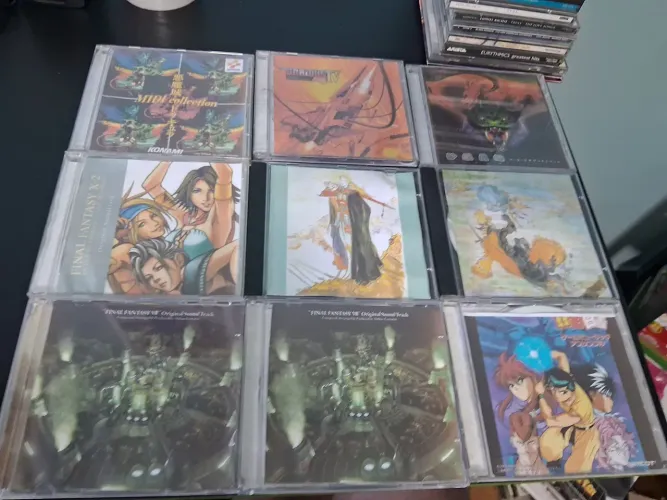Coleção de CDs de trilhas sonoras de games