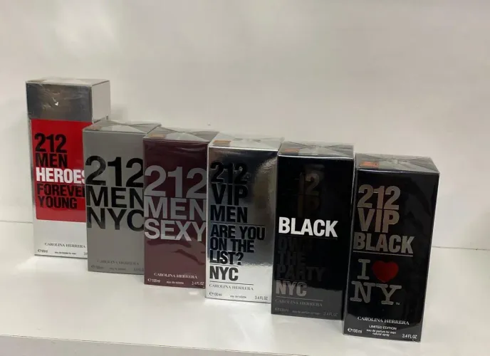 Fragrâncias de perfumes masculinos e femininos