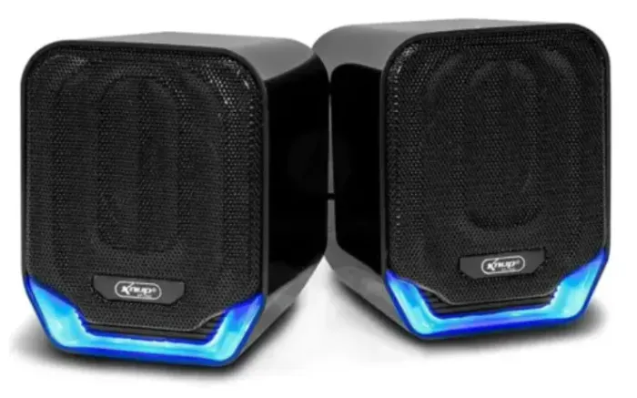 Mini Caixa de Som Multimídia 12W Usb P2 KNUP - KP-R0823