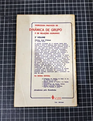 Livro Exercícios Básicos Dinâmica de Grupo e de Relações Humanas vol. 2