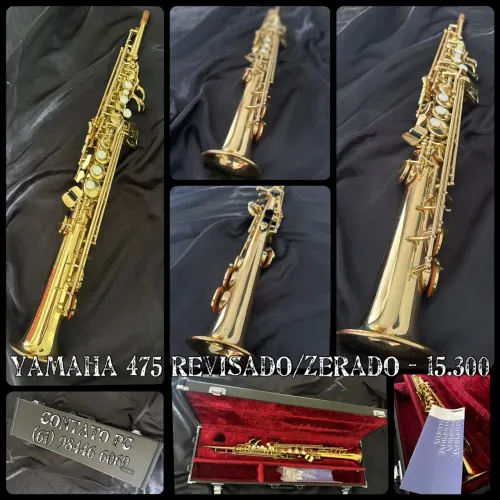 Saxofone Soprano Yamaha YSS-475 ? Zerado, Som Profissional!