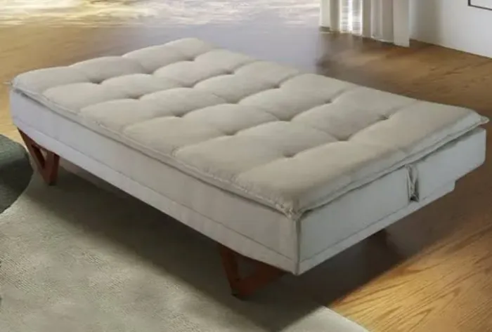 Sofá cama bege