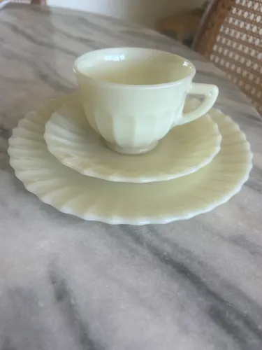 Conjunto louças Colorex antiga