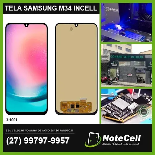 Tela / Display para Samsung M34 incell LCD - Instalação em 30 Minutos!