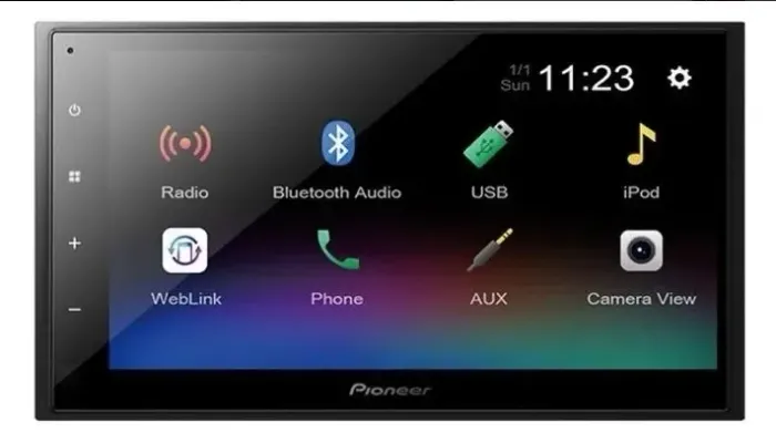 Multimídia para carro Pioneer DMH-A345bt Weblink Bt Usb5.0
