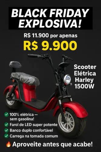 Scooter elétrica na promoção 