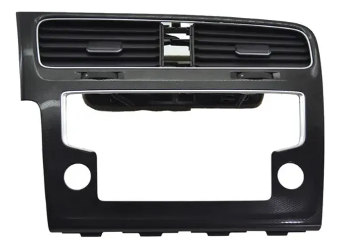 Moldura Central Painel C/difusor Vw Golf Gti 2015 Original Preto