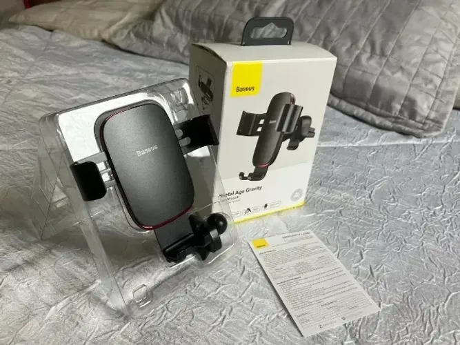 Suporte Veicular Baseus Metal Age Gravity 360° Original