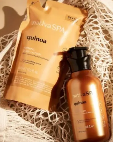 KIT Loção  e Refil Nativa SPA Quinoa Body Lotion - 400ml/13.5 fl. oz.