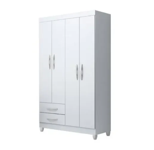 Guarda Roupa Solteiro 4 Portas 2 Gavetas FAZEMOS ENTREGAS