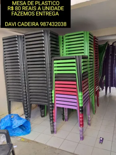 MESA EMPILHAVEIS LMXX PLASTICO YJBX ENTREGO HOJE
