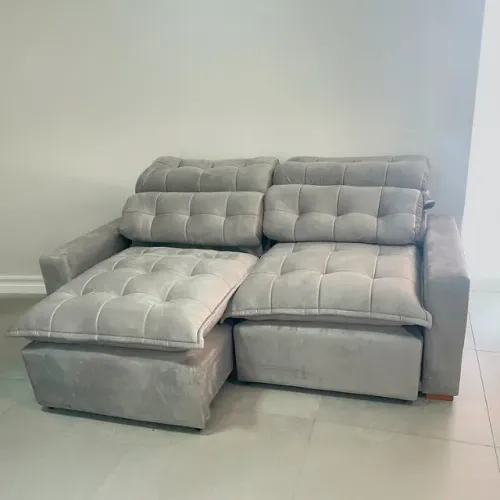 Oferta!Sofá Retrátil e Reclinável Royale 2 metros - Entrega e montagem grátis p/ Fortaleza