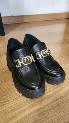 02 Sapatos Mocassim Preto.
