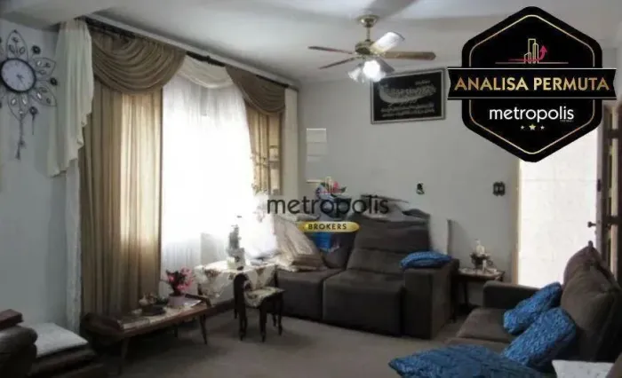 Sobrado com 3 dormitórios à venda, 182 m² por R$ 1.000.000,00 - Utinga - Santo André/SP