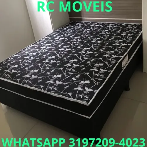 Cama Box Casal OrthoBox com Colchão de Molas Ensacadas - Conforto e Qualidade Garantidos