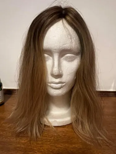 Peruca longa loira cabelo natural