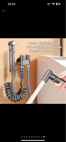 Ducha Higiênica com Duas Saídas e Pressão Aumentada