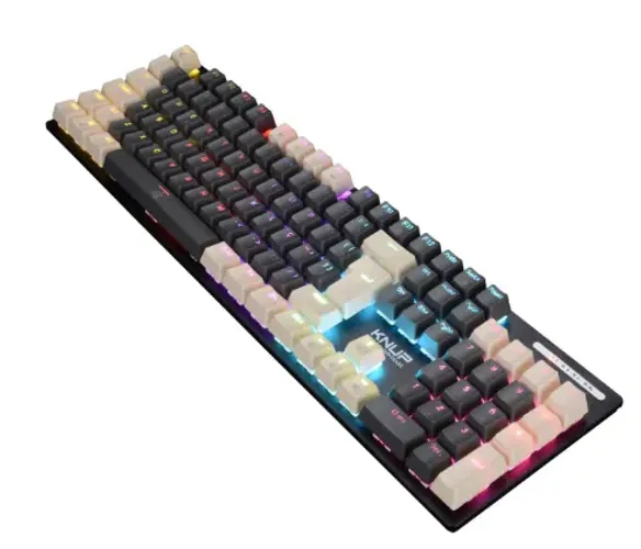 Teclado Mecânico Gamer Knup KP-TE143 Iluminação Rainbow Switches Red