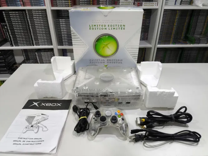 Xbox Clássico Cristal Edição Limitada Colecionador
