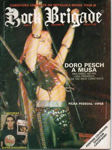 Revista Rock Brigade 43 Raridade Peça de Colecionador