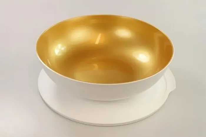 Tigela Allegra Branca com Dourado 740 ml Tupperware