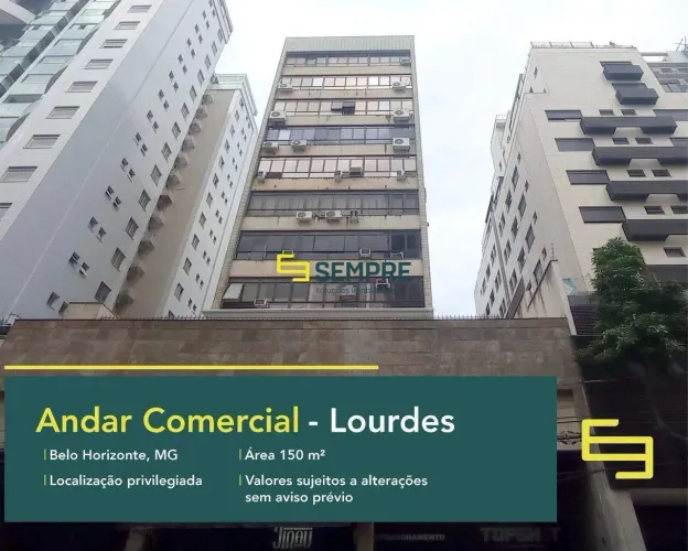 Andar comercial para alugar no Lourdes em BH