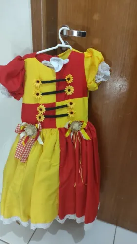 Vestido Festa Junina Infantil Emília 