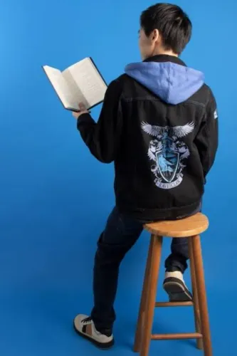 Jaqueta Jeans Piticas Harry Potter Corvinal Unissex