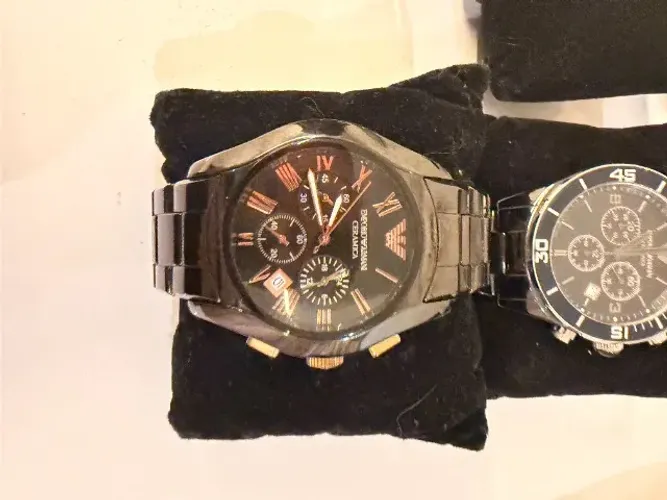 Relógio Emporio Armani Ceramica AR1410 Rose Gold Masculino Original
