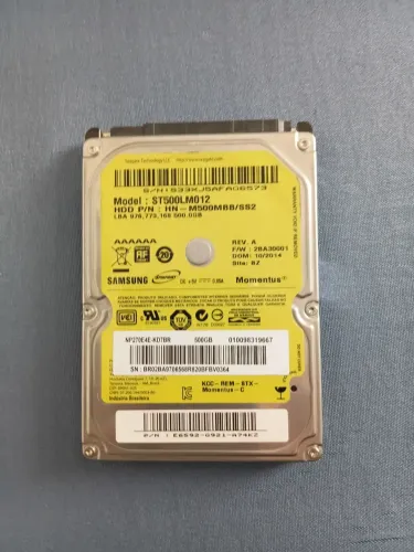 HD 500 gb de notebook