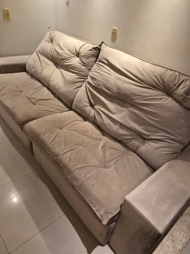 Sofá 4 lugares reclinável e retrátil 