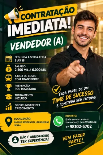 CONTRATA - SE VENDEDOR (A)