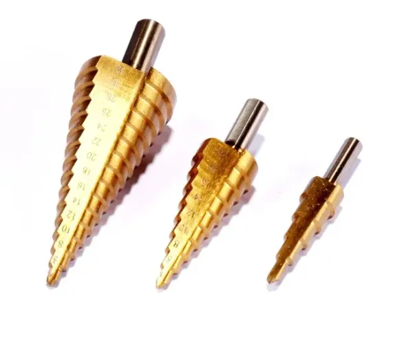 Broca Escalonada para Metal, Madeira - Kit com 3 Peças