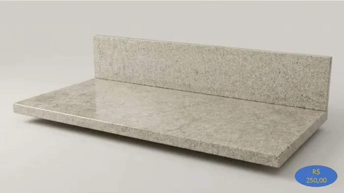 Pedra de Granito para Balcão de Cozinha + Rodapia - Ótimo Estado