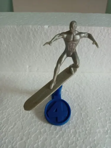 Antigo Boneco Surfista Plateado 