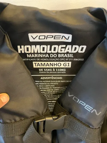 Colete homologado pela marinha